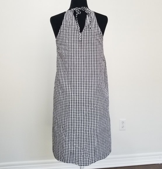 FINN & GRACE Gingham print shift dress. Size L - Picture 2 of 6
